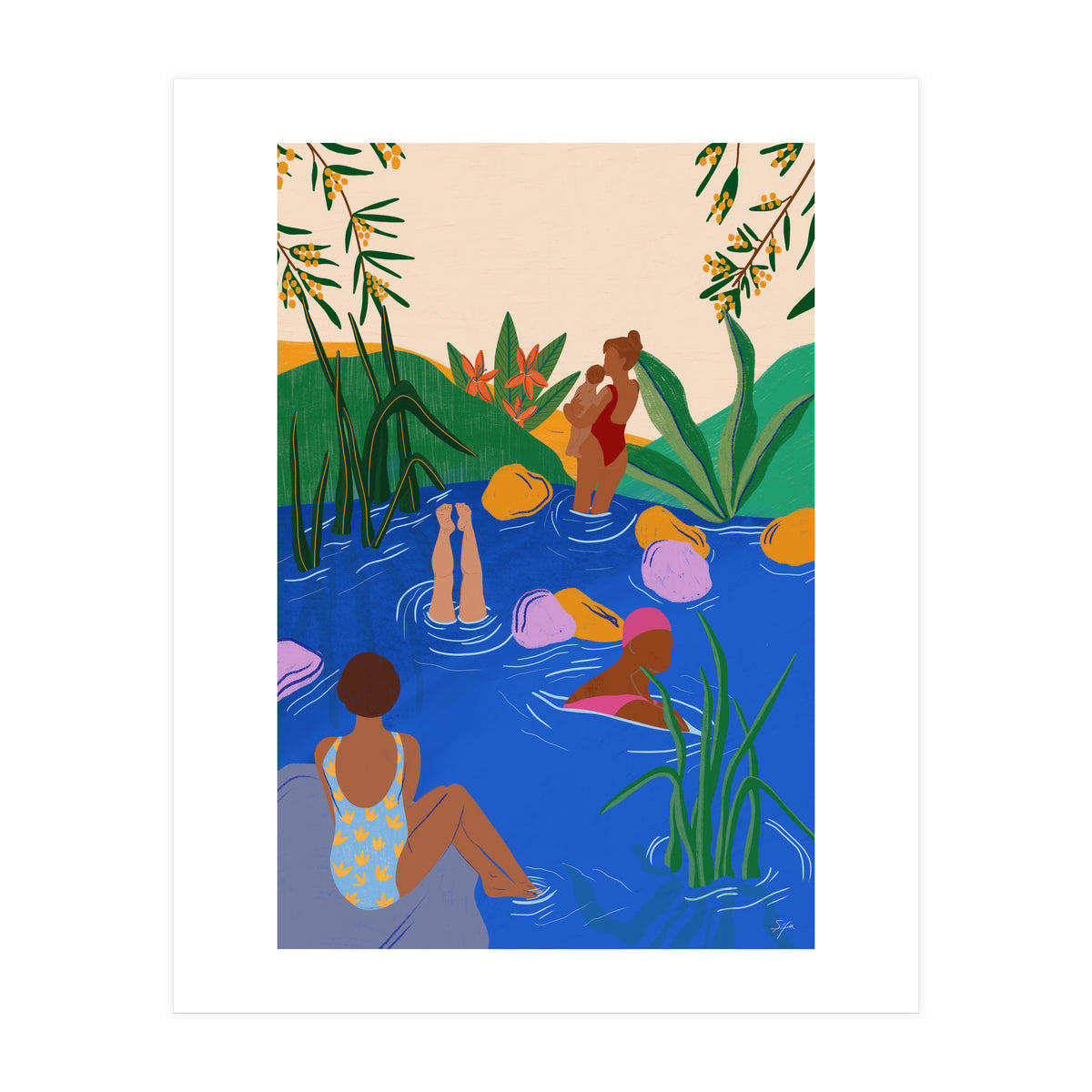 Swimming Wild (Print Only)