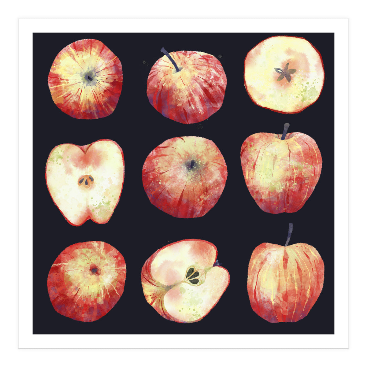 Apples Dark (Print Only)