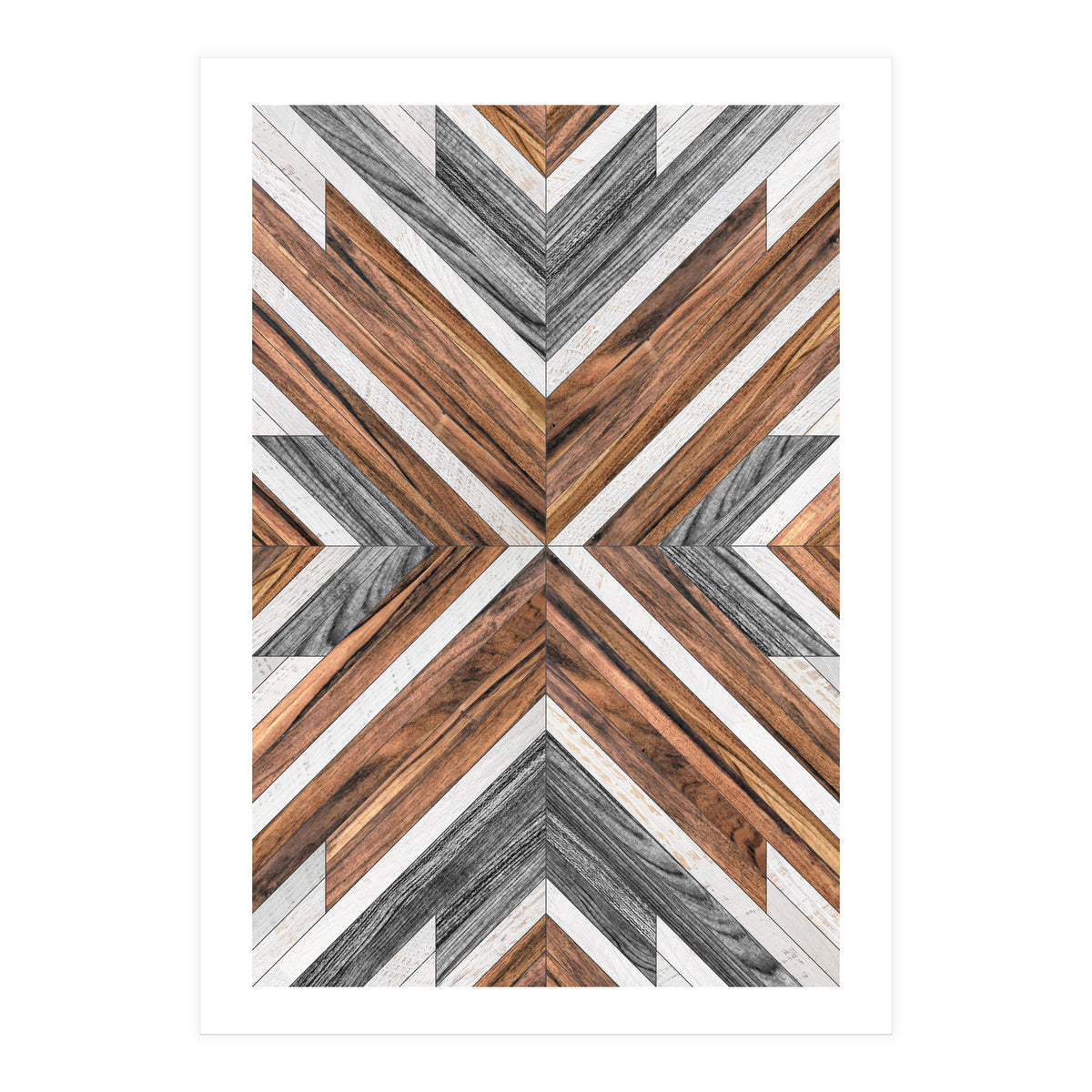 Urban Tribal Pattern No.4 - Wood (Print Only)