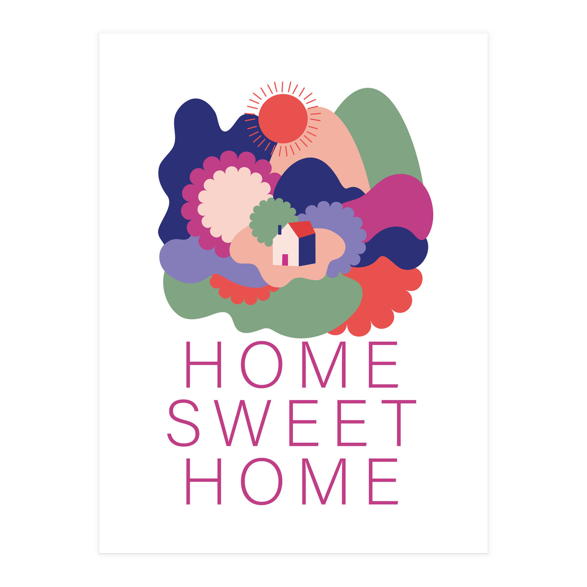 Home Sweet Home 222 Rgb (Print Only)