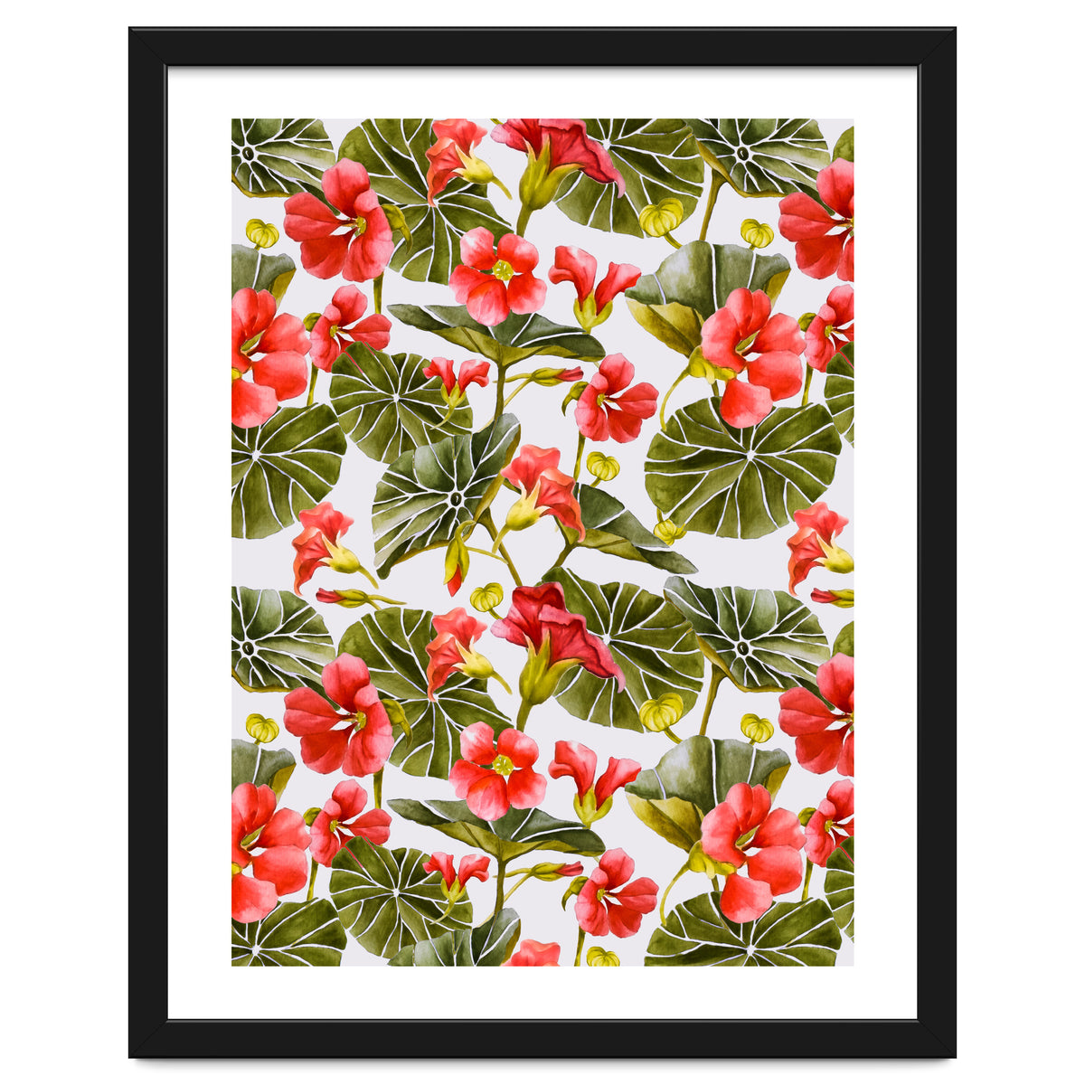 Nasturtiums watercolor 02