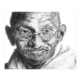 Mahatma Gandhi Scribble Style Portrait (Print Only) thumbnail