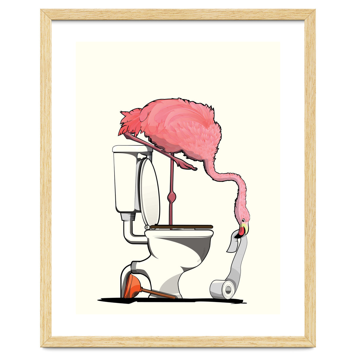 Flamingo on the Toilet, Funny Bathroom Humour