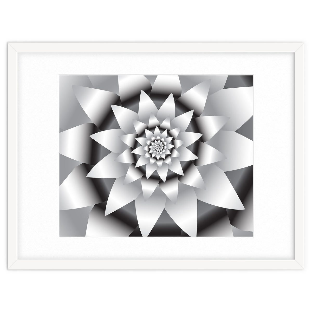 Abstract Modern Flower Design Art