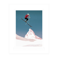 Mountain Love Skier (Print Only)