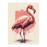 Flamingo Painting (Print Only) thumbnail