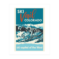 Vintage Vail ski poster (Print Only)