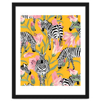 Striped For Life | Zebra Mango Forest | Modern Bohemian Wildlife Jungle | Botanical Nature