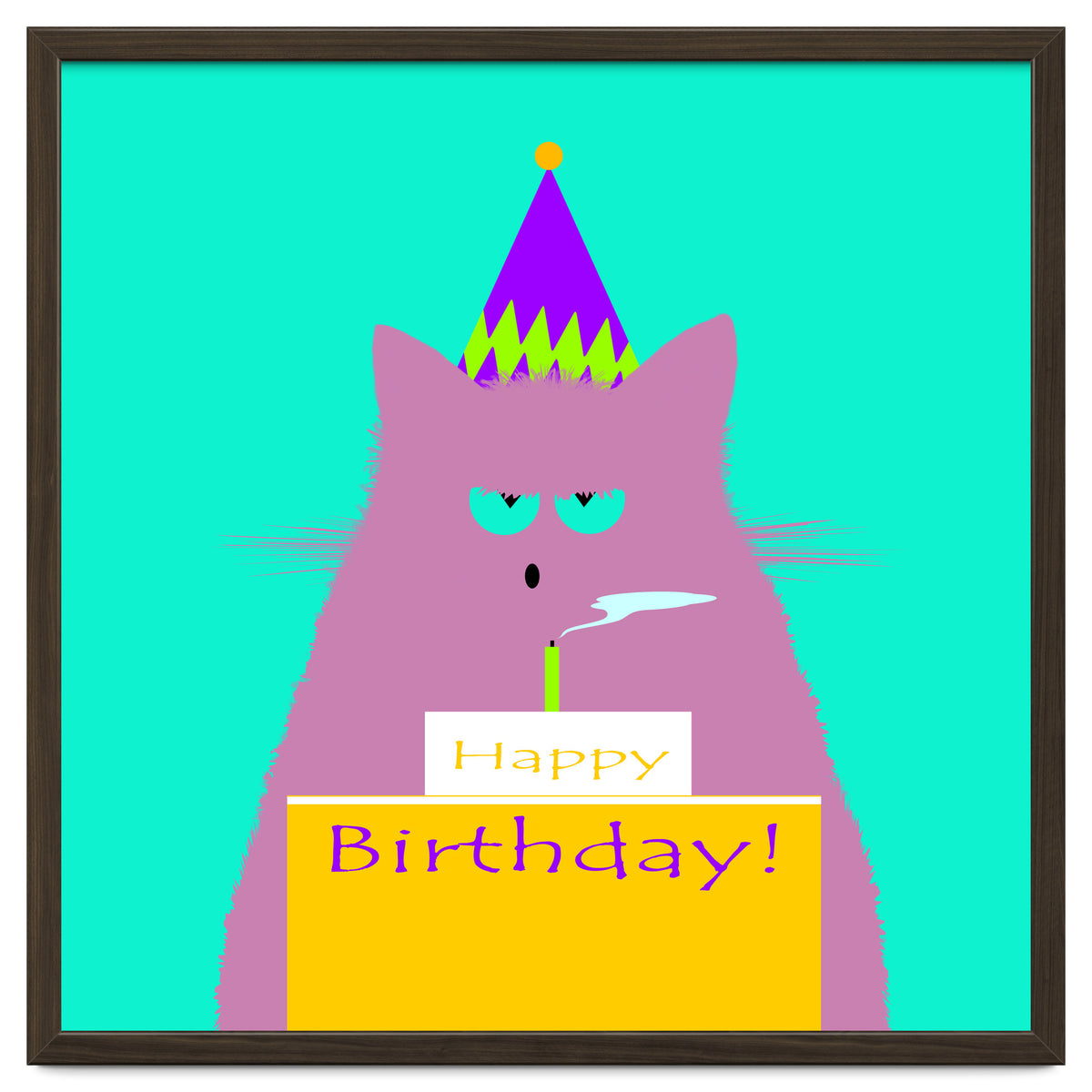 Birthday Lilac Cat