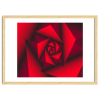 Red Abstract Geometric