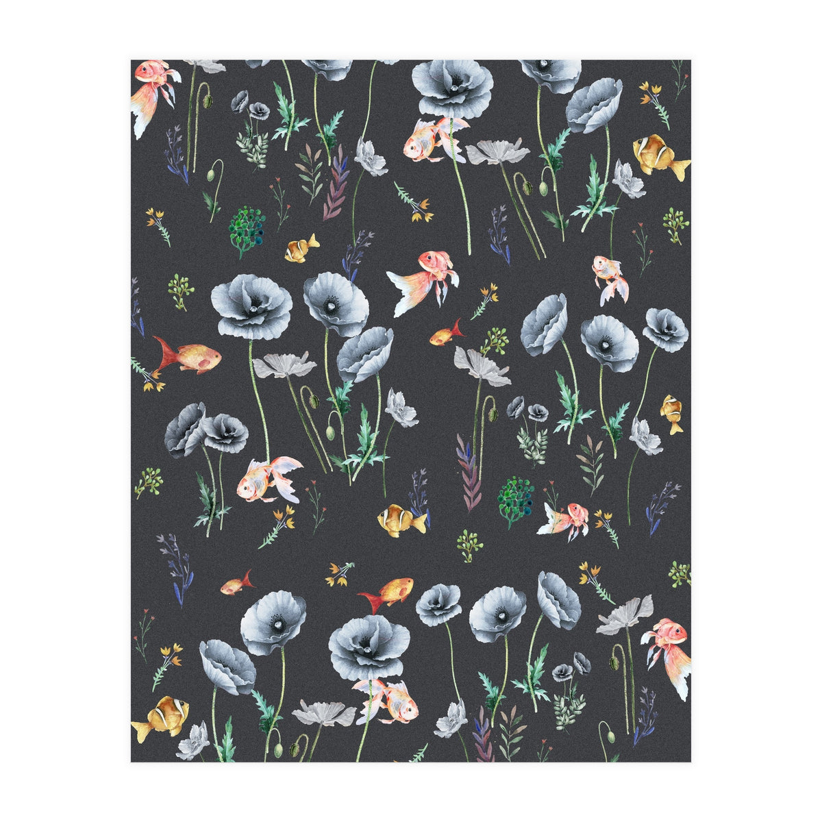 Fishes & Garden (Print Only)