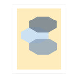 Blue shapes abstract (Print Only) thumbnail