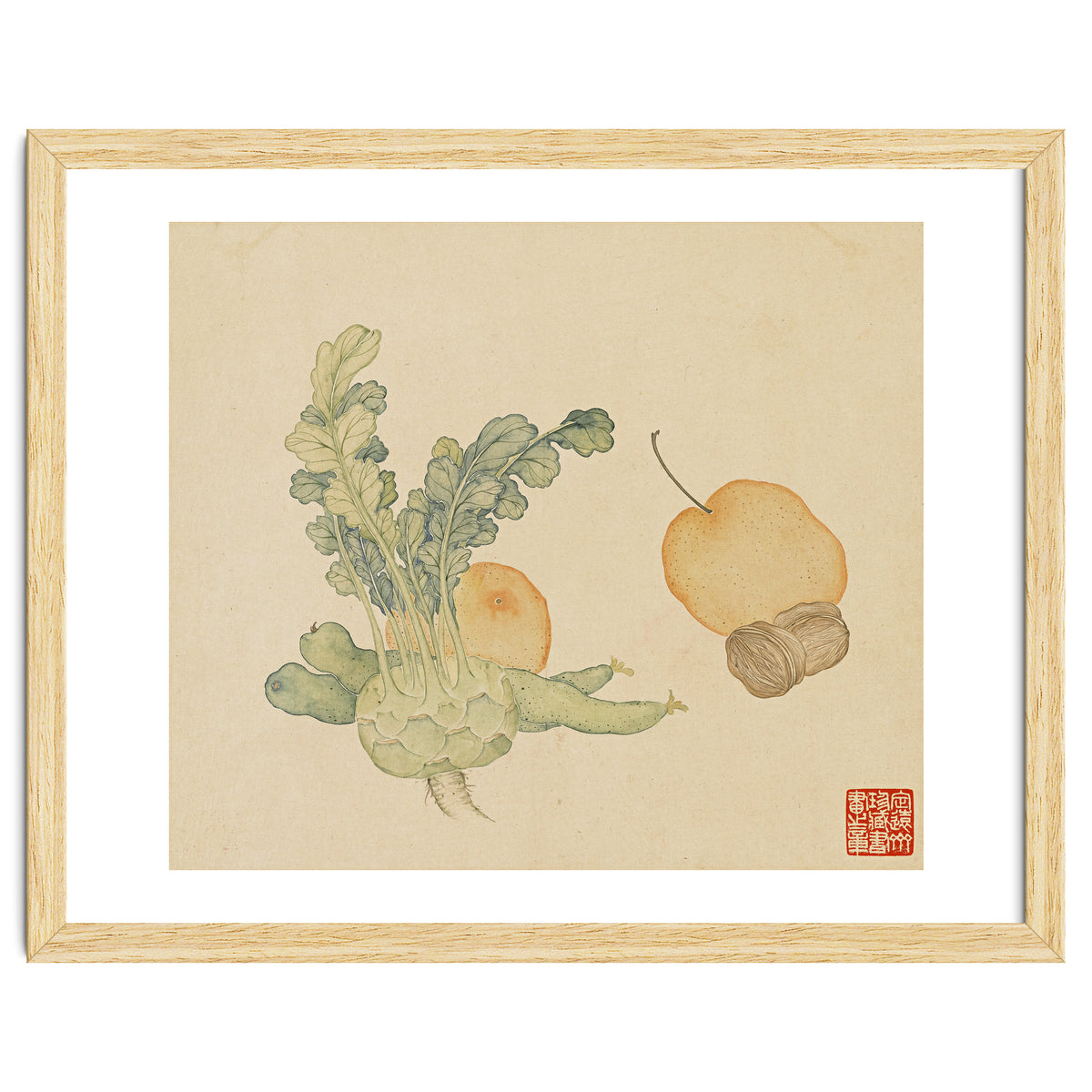 Wang Chengpi ~flowers And Vegetables, Vegetables, Fruits, Epiphyllum, Pears, Peppers