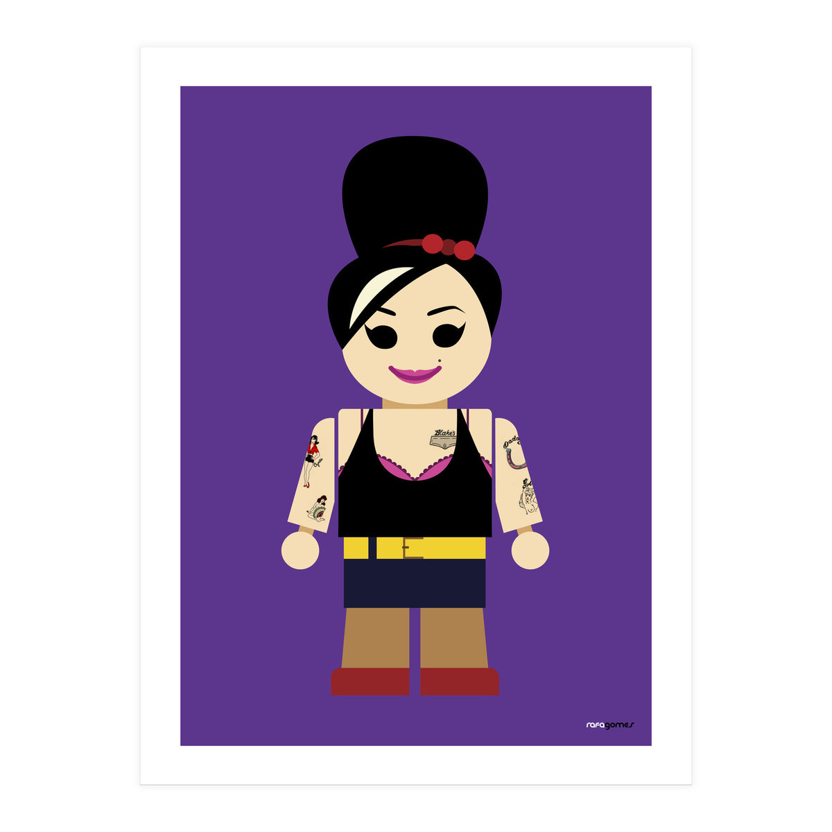 Amy Winehouse Toy (Print Only)