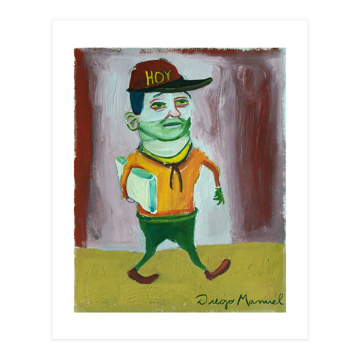 newspaper seller (Print Only)