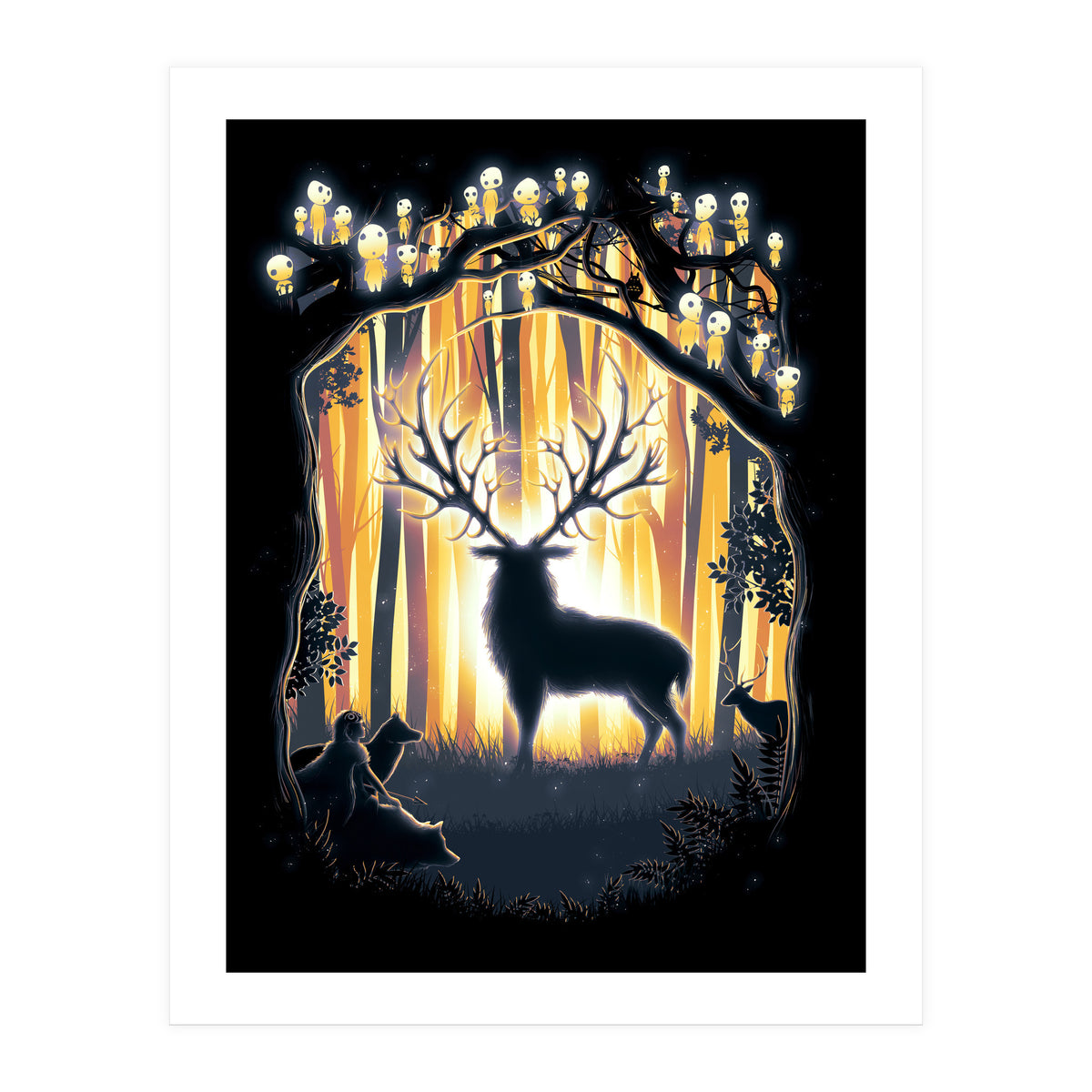 Deer God Please Save Our Forest (Print Only)