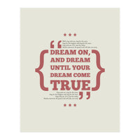 Dream On (Print Only)