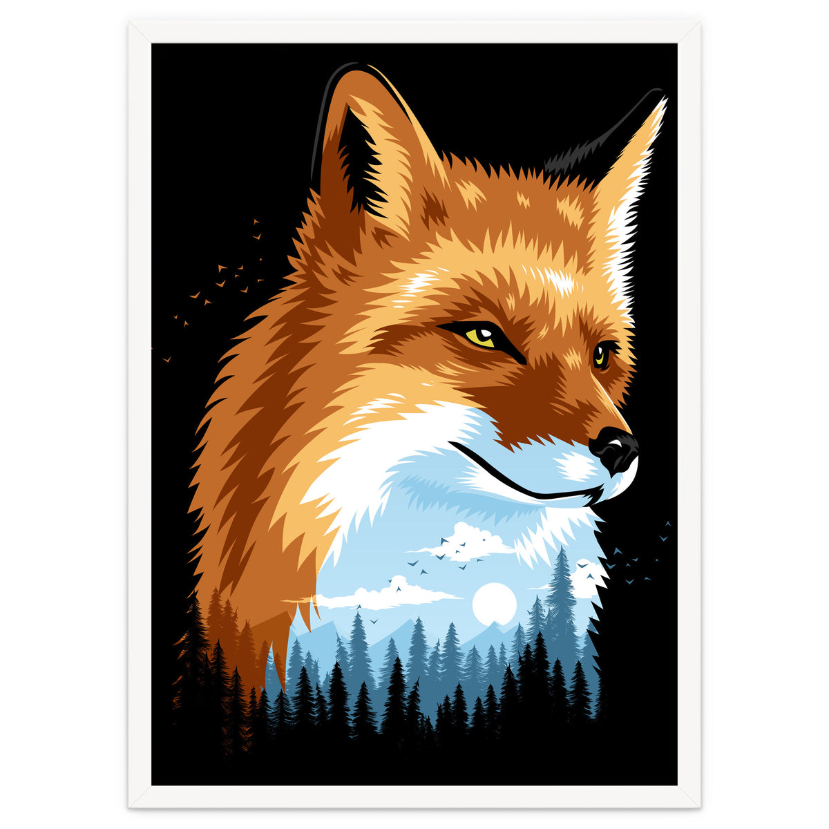 Fox Colors Forest