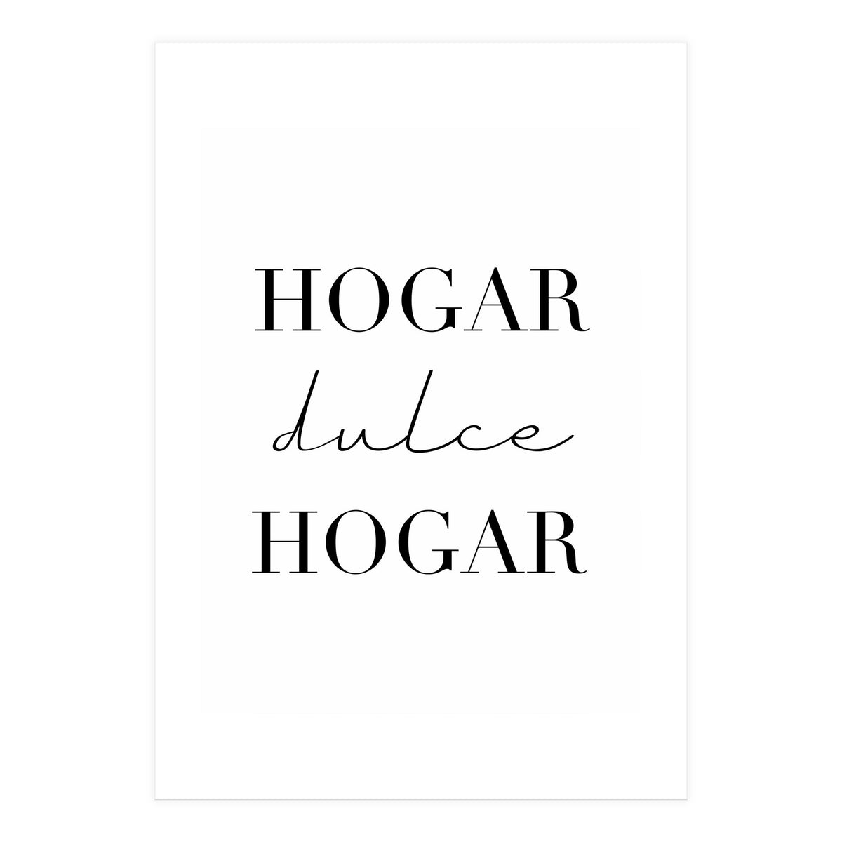 Home Sweet Home (Spanish) (Print Only)