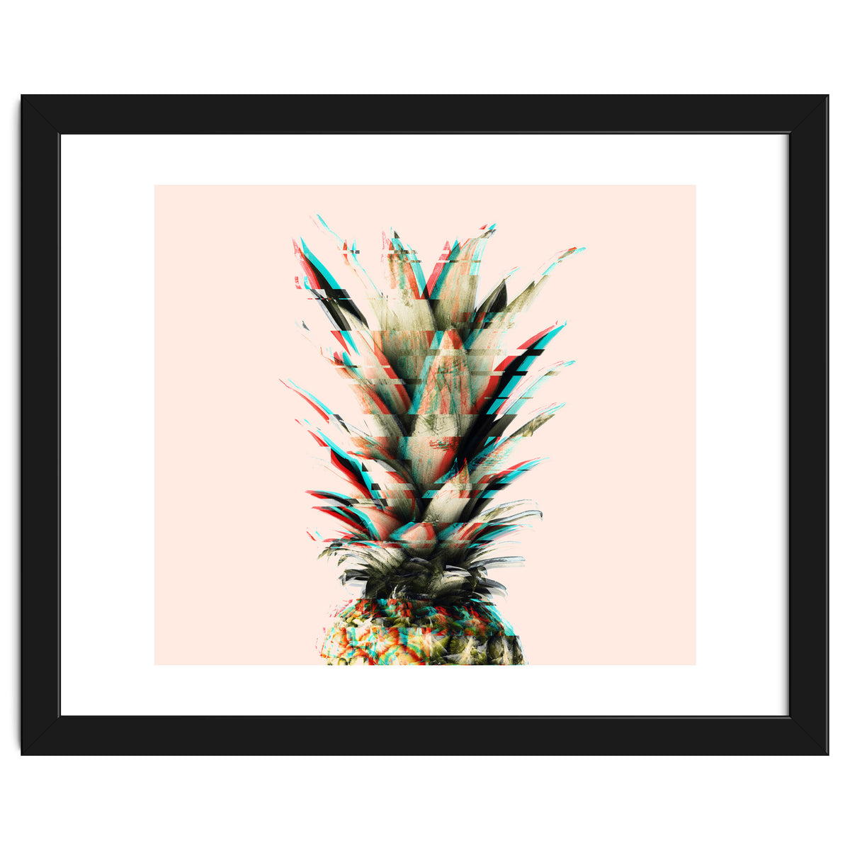 Glitch pineapple pink