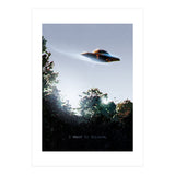 I Want To Believe Displate (Print Only) thumbnail