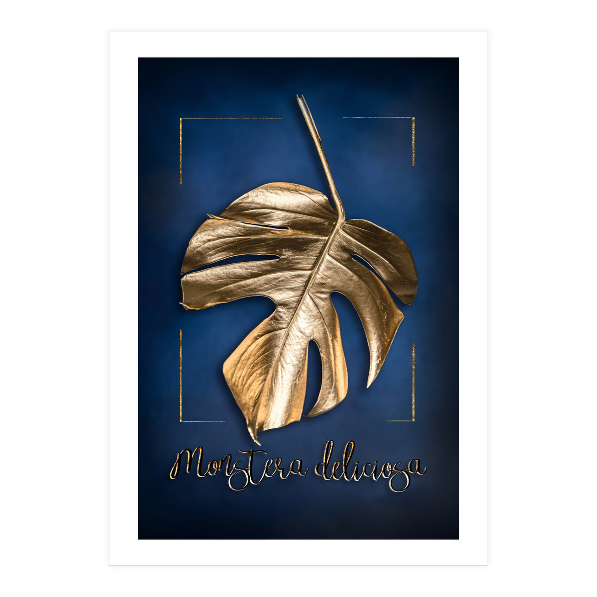 Golden Monstera (Print Only)