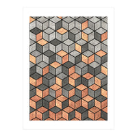 Concrete and Copper Cubes (Print Only)