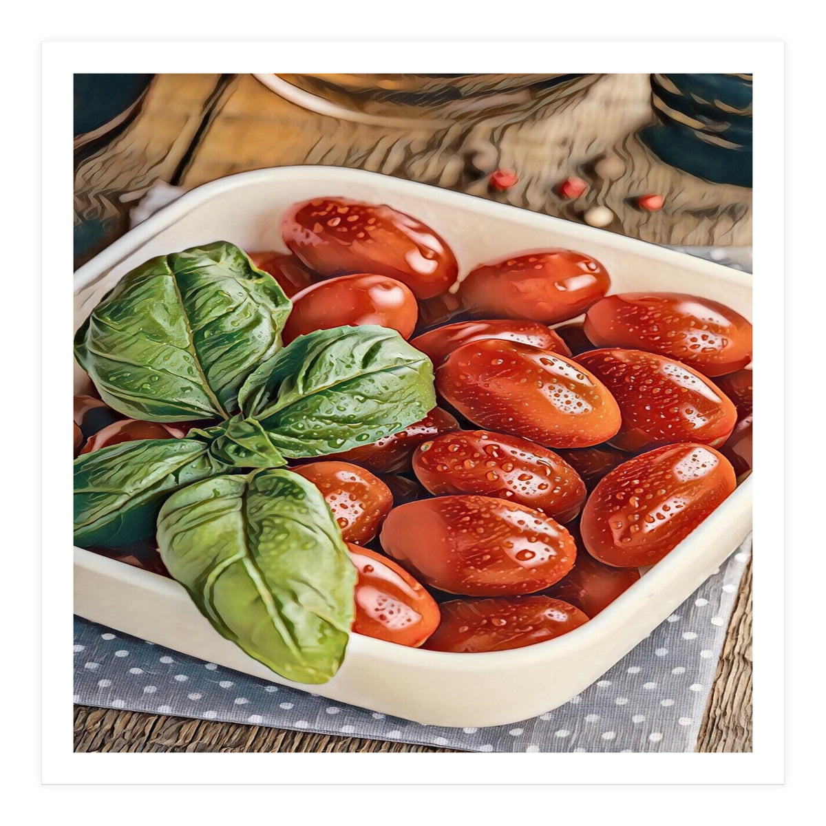 Fresh Tomatoes Italian Cuisine (Print Only)