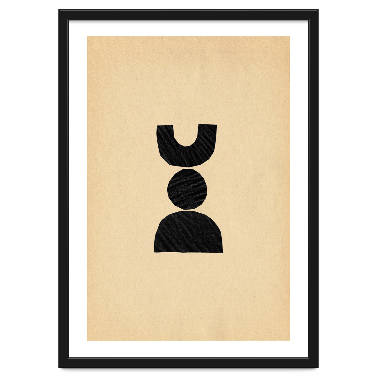 Abstract balancing shapes