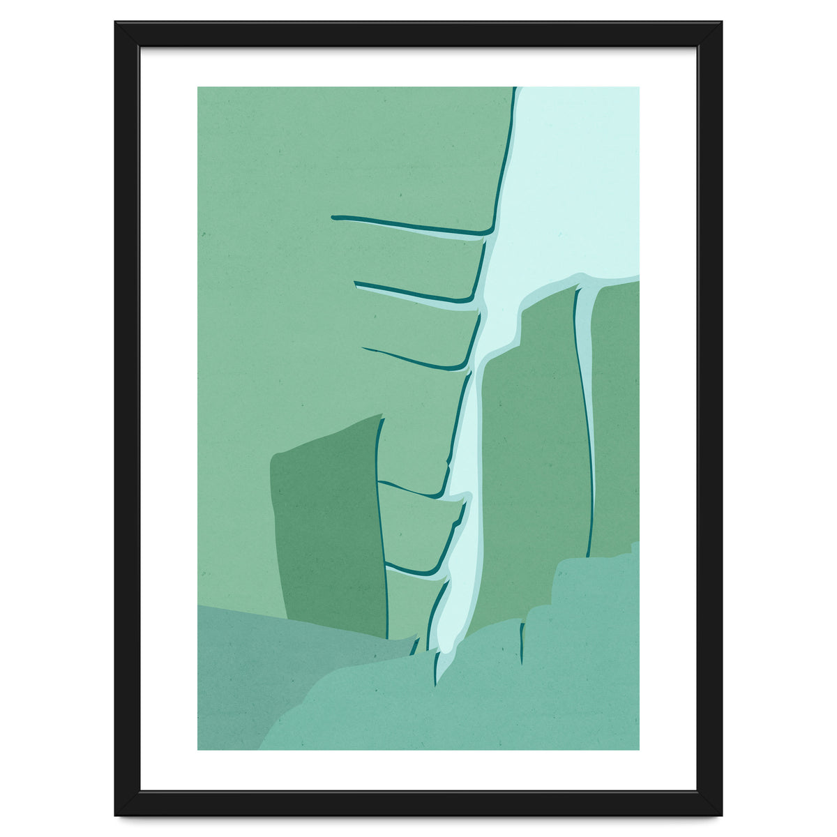 Abstract Banana Leaves One - Greener Eden