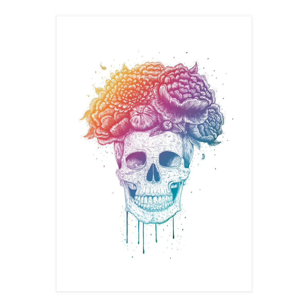 Colorful Skull (Print Only)