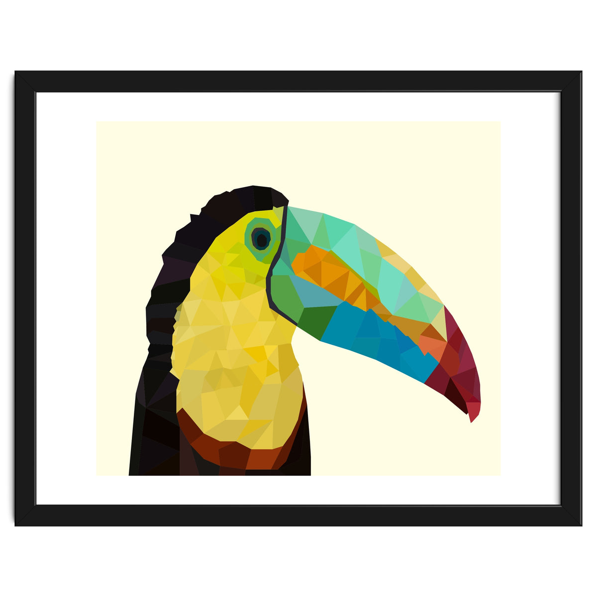 Toucan Bird Low Poly Art
