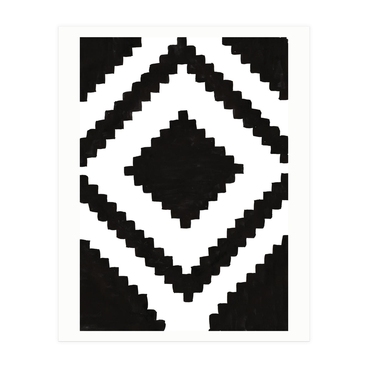 Patterns Aztec Black (Print Only)