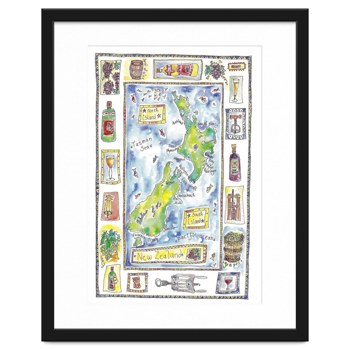 A wine map of New Zealand