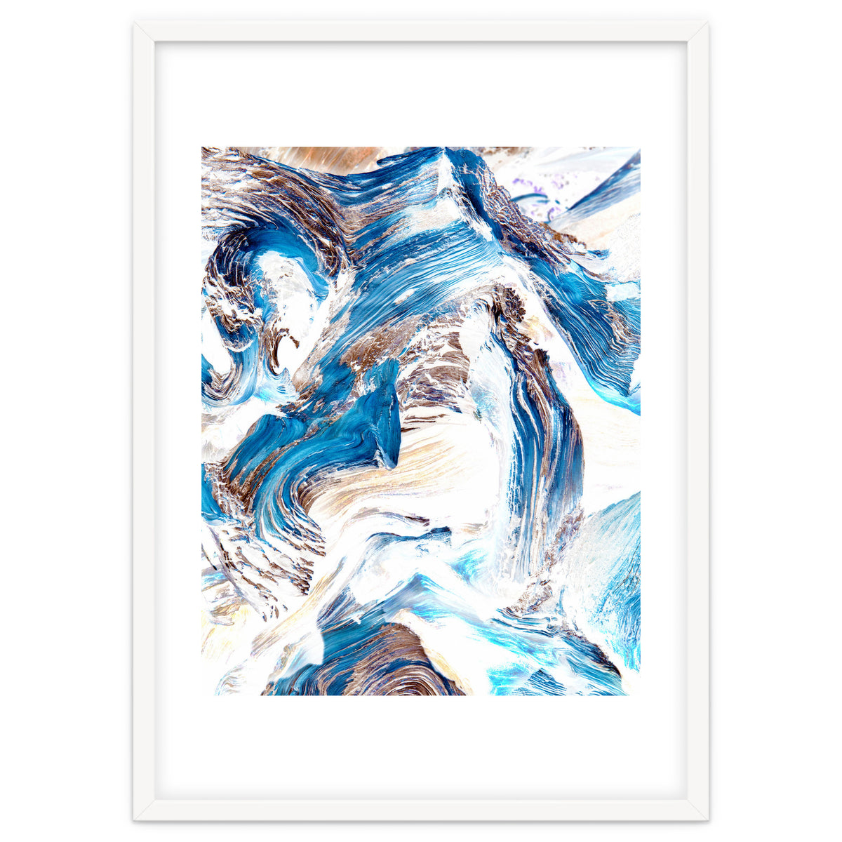 Clarity | Abstract Ocean Earth Sea Graphic | Scandinavian Nature Sky Waves Space
