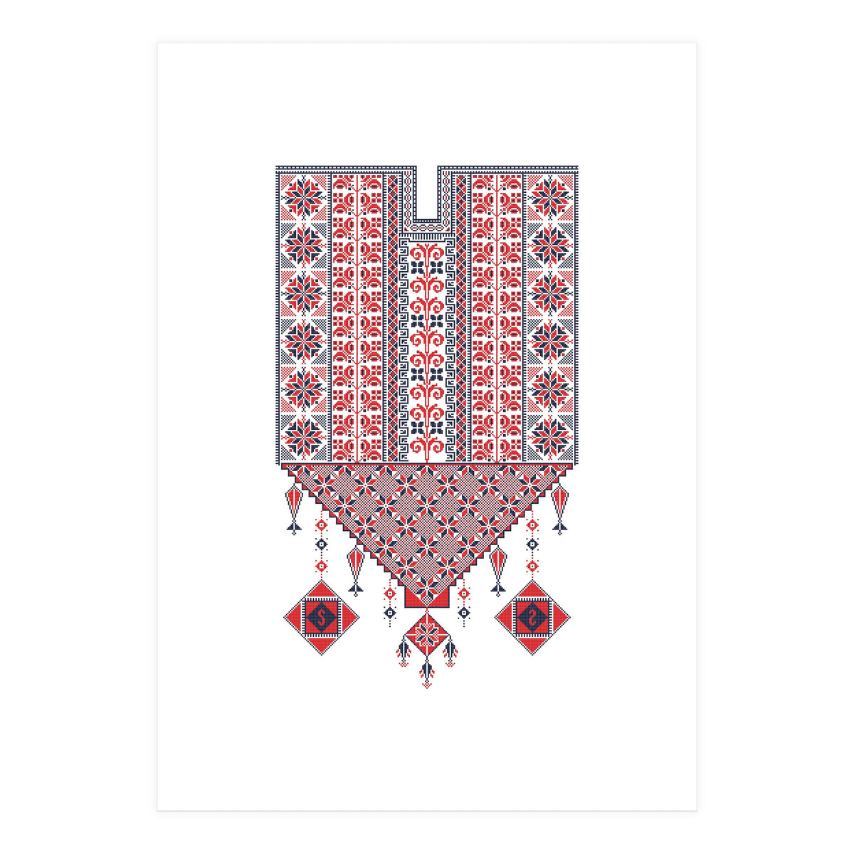 Tatreez Ornament 17 (Print Only)