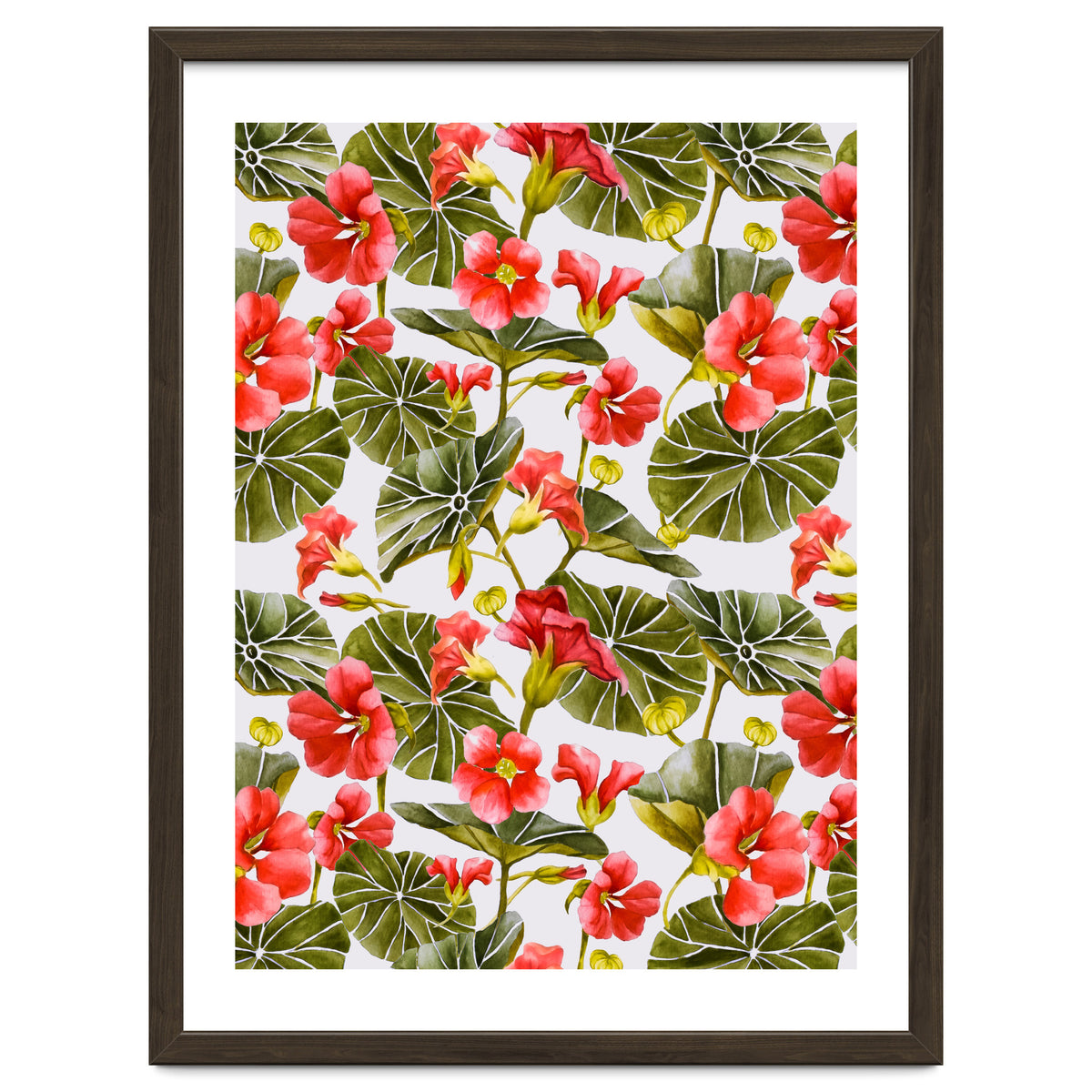 Nasturtiums watercolor 02