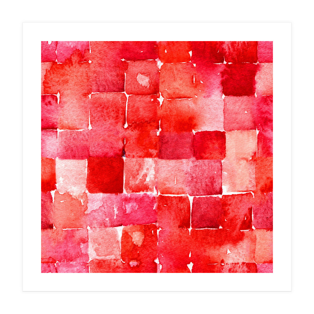 Red Squares (Print Only)