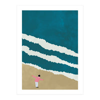 Minimalist Beach Illustration (Print Only)