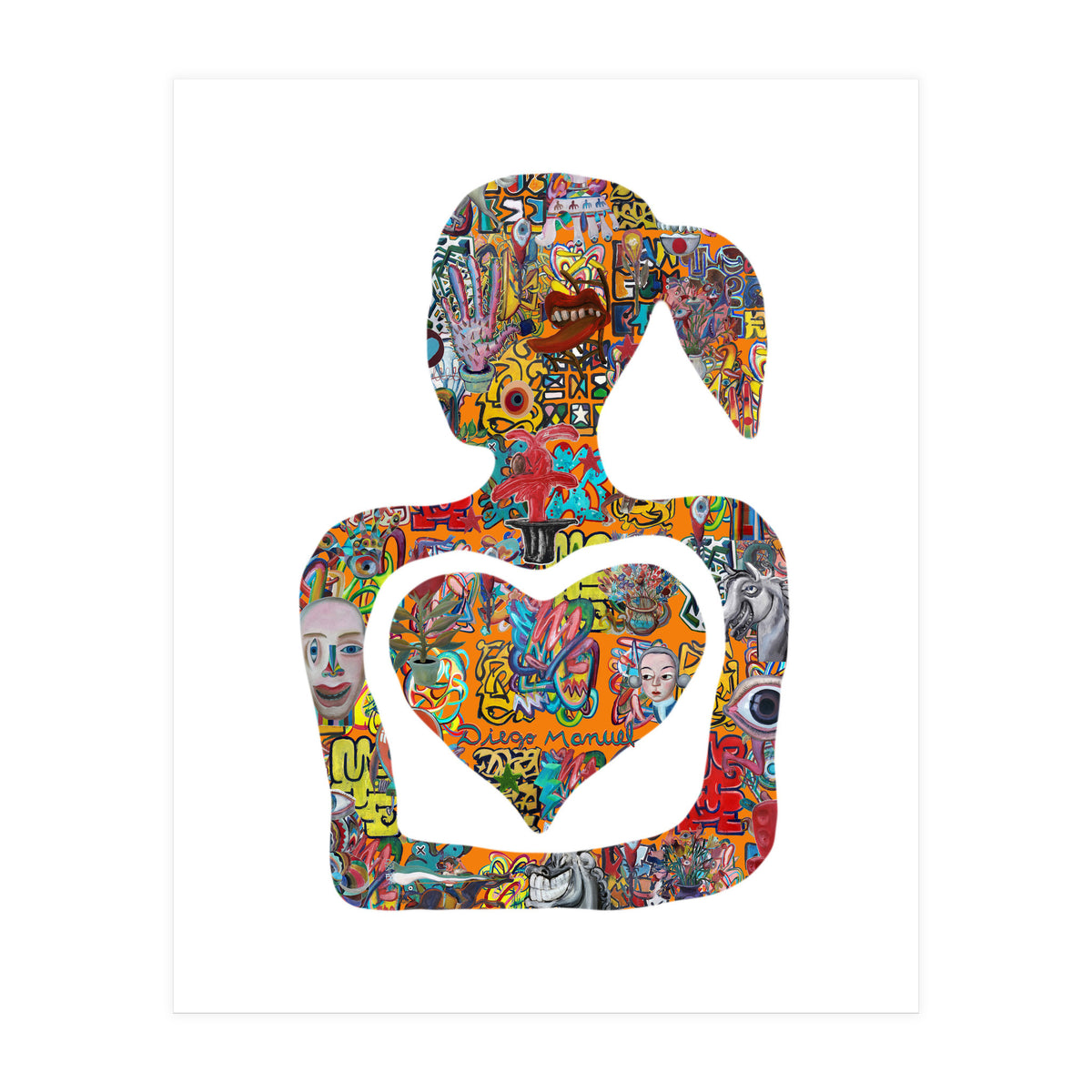 Mujer Digital 3 1  (Print Only)