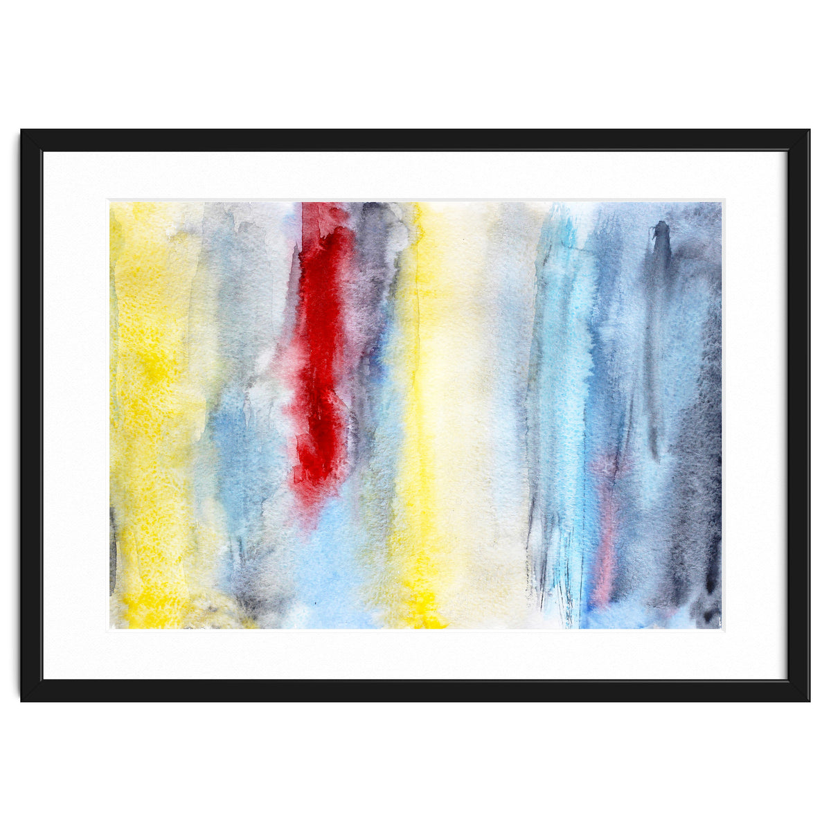 Touch of red || abstract watercolor