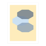 Blue shapes abstract (Print Only) thumbnail