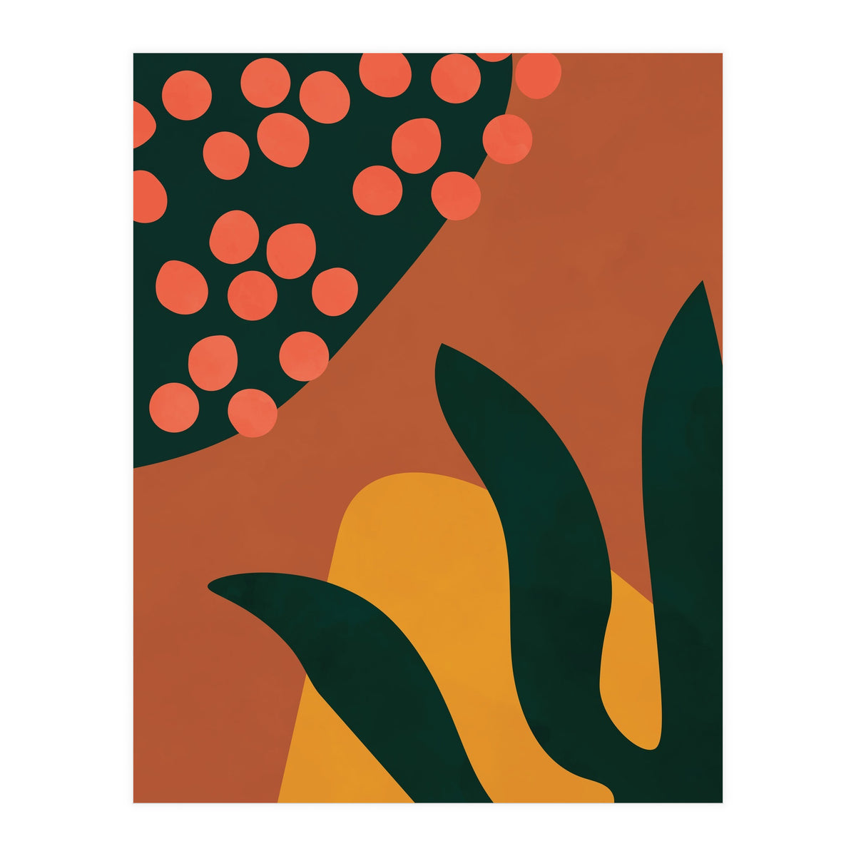 Abstract Boho Botanical Minimalist Modern (Print Only)