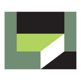 Geometric Shapes No. 83 - lime & grey (Print Only) thumbnail
