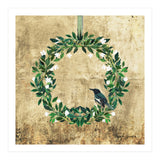 Wreath #White Flowers & Bird #Royal collection (Print Only) thumbnail