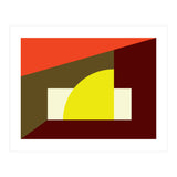 Geometric Shapes No. 9 - yellow, orange & brown (Print Only) thumbnail