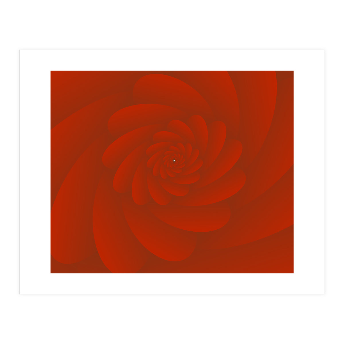 3 D Image Abstract Rose Flower ART (Print Only)