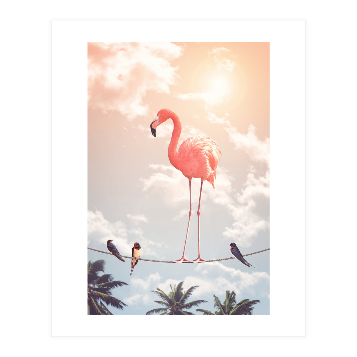Flamingo & Friends (Print Only)
