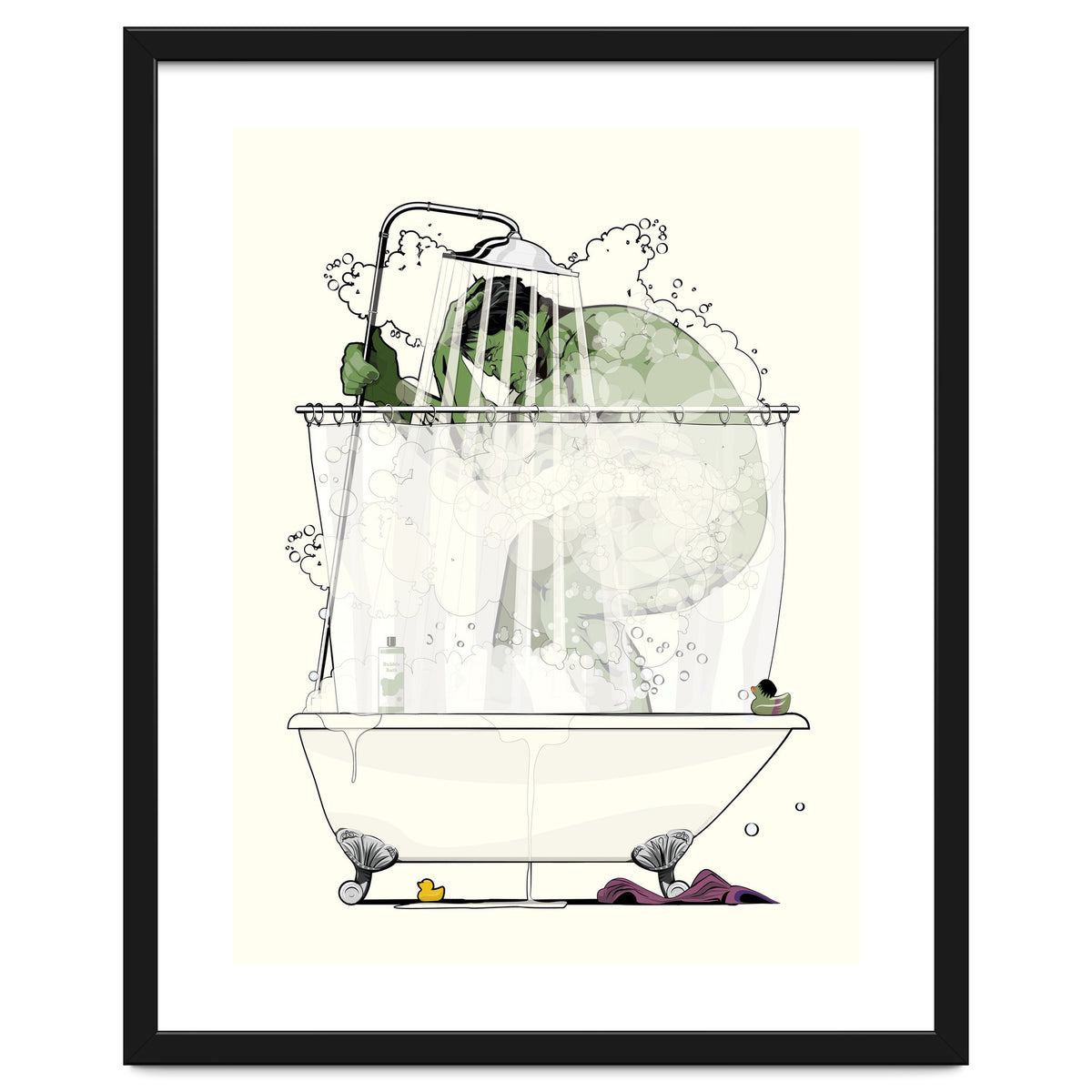 Hulk in the Shower, funny bathroom humour