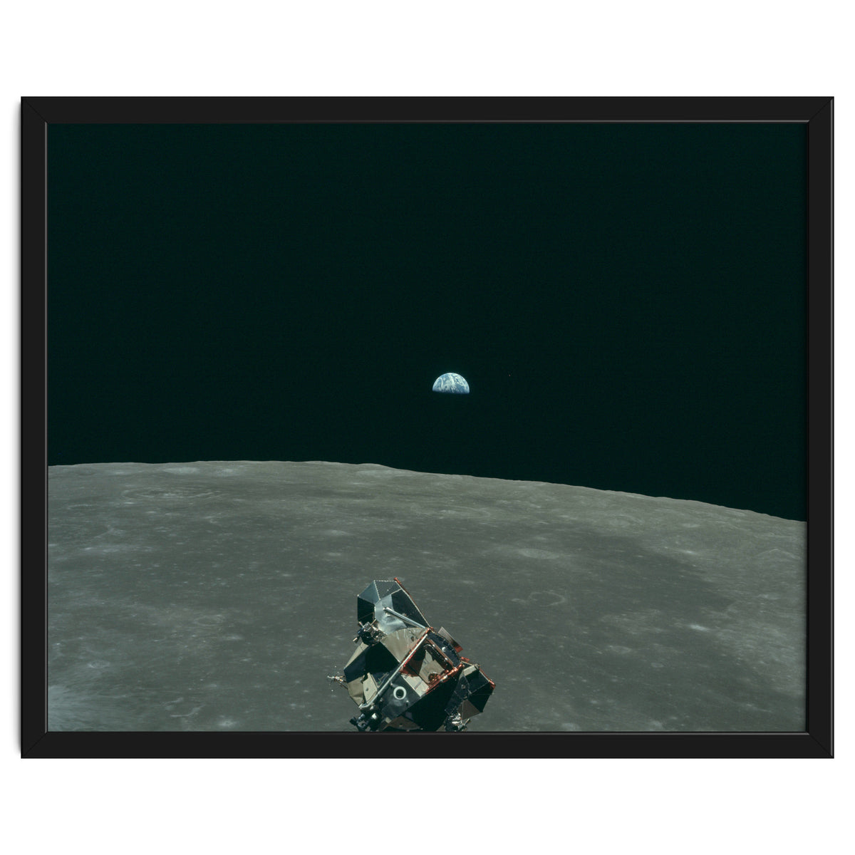Earth, Moon And Lunar Module, As11 44 6643